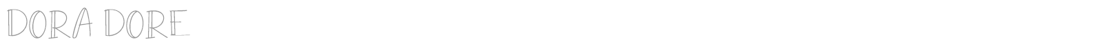Dora Dore font preview